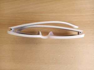 White Rectangular Sunglasses