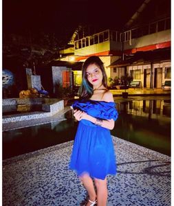 Blue Oneshoulder Dress