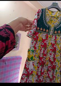 Colourful Kurti Anarkali Style