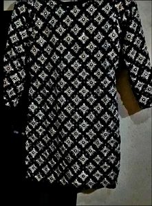 Black Embroidered Kurti Garara With Dupatta