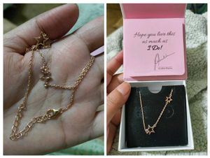 Giva Rose Gold Star Crossed Lovers Necklace