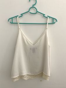 Cream Lace Trim Cami