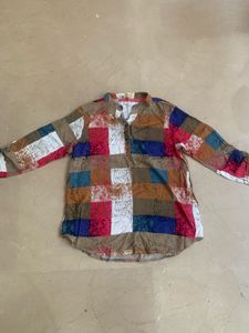 Multicolor Checkered Cotton Shirt