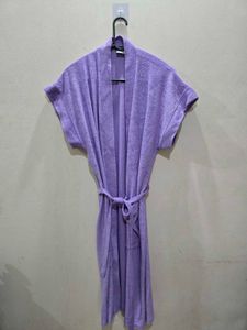 Sexy Purple Terry Bath Robe