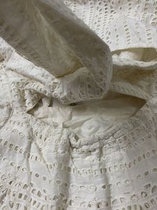 White Back tieup Dress