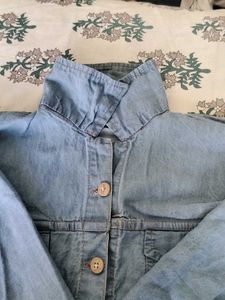 Denim Fringe Jacket