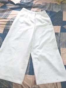 White Wide Leg Pants