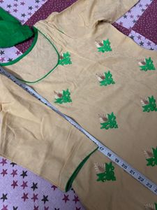 Green Embroidery Suit