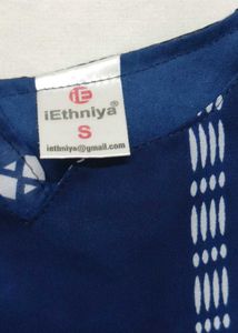Elegant Blue Printed Kurta