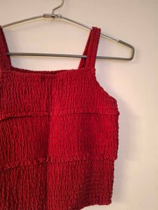 Red Sleeveless Top