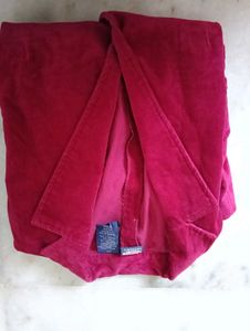 Burgundy Velvet Blazer