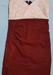 Two-Tone Bodycon Mini Dress