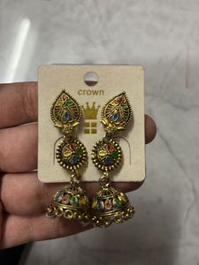 Colorful Jhumka Earrings