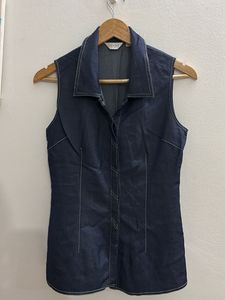 Denim Sleeveless Top