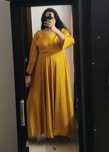 Cocktail Mustard Gown