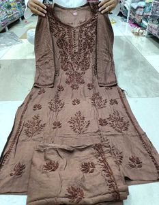 Brown Lucknowi Plazopair