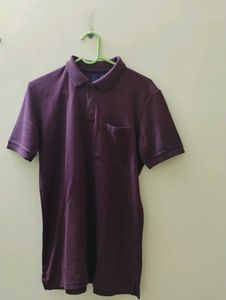 Polo Neck Peter England T Shirt