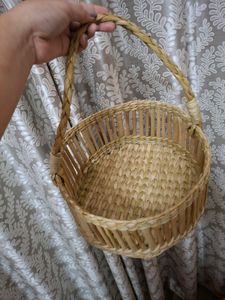 Kauna Grass Design Basket With Handler