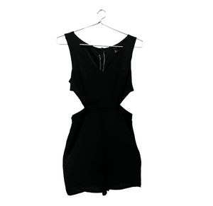 Forever 21 Black Cutout Romper Size S