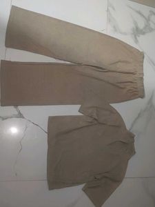 Cozy Beige Cord Set