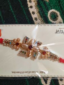 Heavy Diamond Work Rakhi 💎