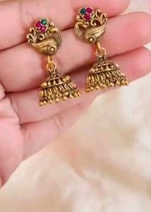 Gold Jhumka Earrings Set 6🫶🫠