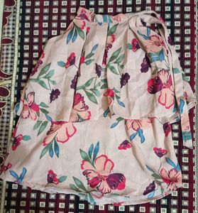 Floral Tie-Shoulder Top