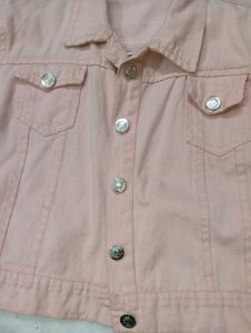 Peach Denim Jacket