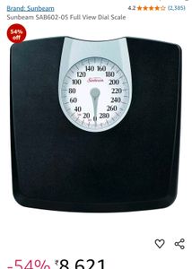 Sunbeam Analog Bathroom Scale