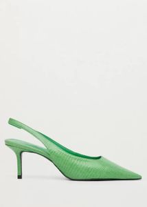 MANGO Textured Sling Backs