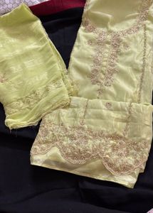 Elegant Green Suit Material