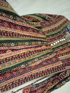 Boho Print Button-Down Tunic