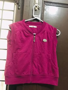 Purple Half Sleeves Jacket