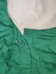 Dark Green Blouse With Short Sleeves 😍💚