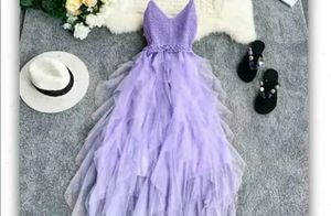 Crochet Mesh Partywear Dress