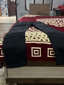 Black Denim Straight Leg Jeans