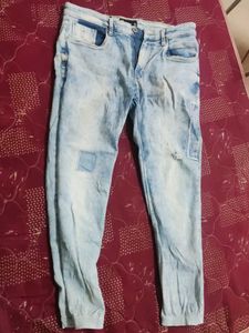 Acid Wash Denim Jeans