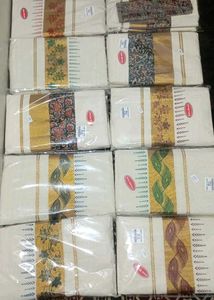 Kerala Set Saree - Peacock Design
