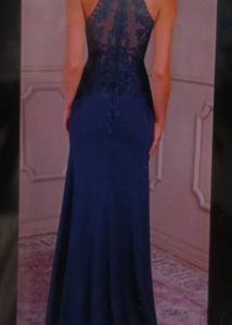 Elegant Navy Blue Ethnic Gown