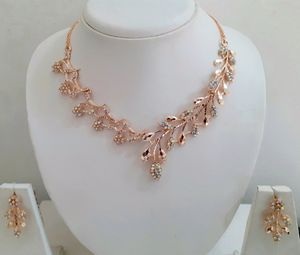 New Latest Trend 1gram Gold Plated Necklace Set