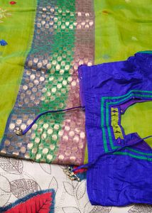 Green Light Weight Saree