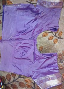 Purple Readymade Saree Blouse