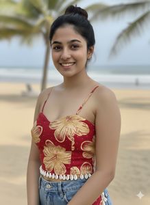 Floral Red Top