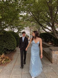Urbanic New Sky blue backless dress