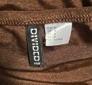 H&amp;M Coffee Brown Top