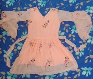 Pink Floral Frock