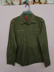 EDC BY ESPRIT Men's Olive Shirt