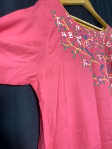 Vishudh Coral Kurti  (Woman)