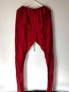 Red Embroidered Girls&#39; Anarkali Suit