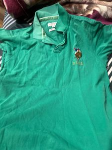 USPA Green Polo tshir